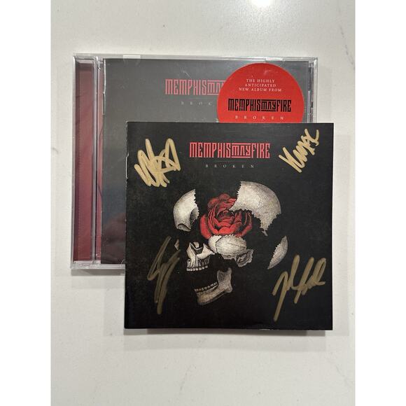 Memphis May Fire Broken CD SIGNED AUTOGRAPHED #2